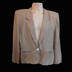 Liz Claibourn Collections Blazer Tan Size 14 NWT'S